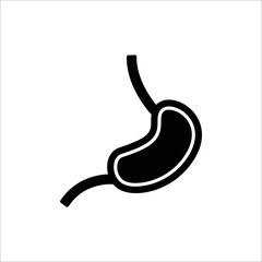 stomach icon. solid icon