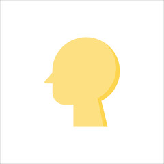 head icon. flat icon