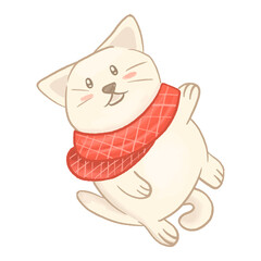 Cute Christmas cat