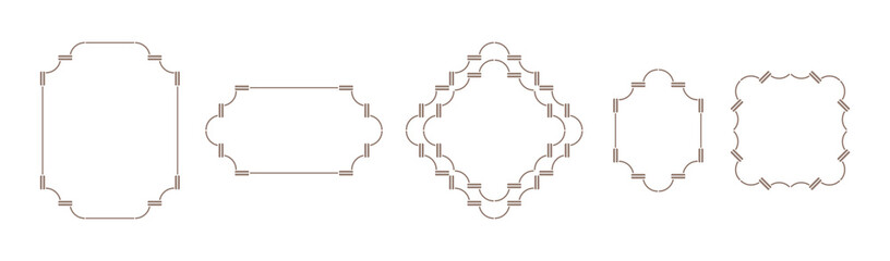 antique and retro frame. Empty card background