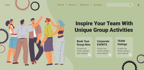 Inspire your team with unique activities website