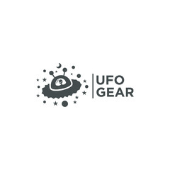 Ufo Gear logo design symbols simple