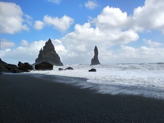 Rock black sand 