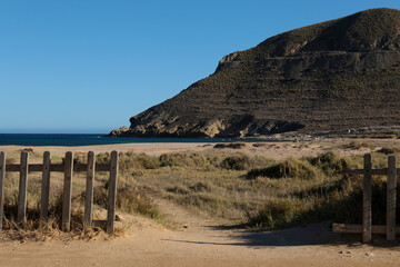 The Playazo beach in Rodalquilar village in Almeria