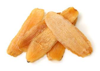 Gastrodia elata on white background 