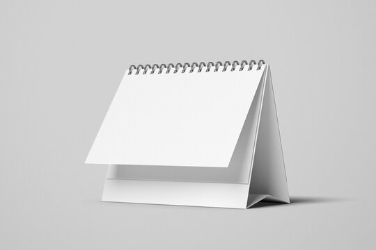 Desk calendar mockup blank