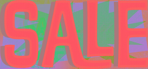 Abstract sale sign background image.