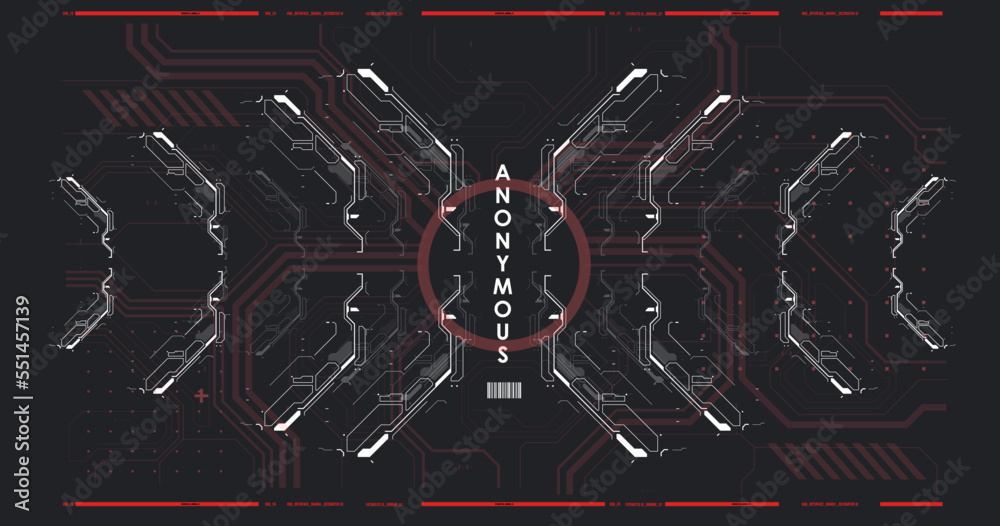 Poster cyberpunk futuristic poster. tech abstract poster template with hud elements. modern flyer for web a