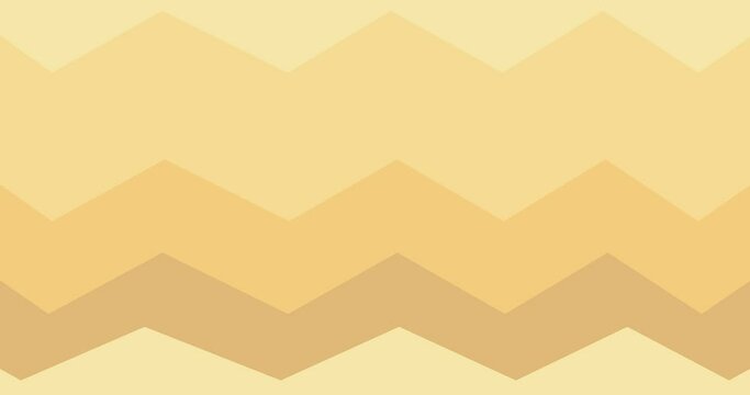 Pastel beige gradation zig zag pattern background animation