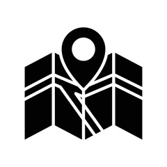 map icon vector design template in white background