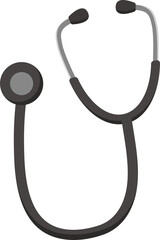 Vector illustration of stethoscope, medical health care
