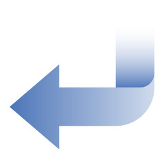 Transparent Blue Arrow