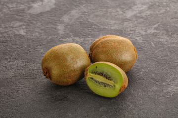 Sweet ripe and juicy kiwi fruit