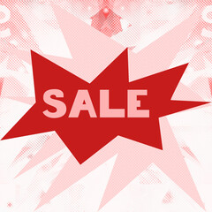 Abstract sale sign background image.