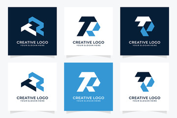 letter Tr logo design inspiration, logos for business companies, technology, Sport ,and others - obrazy, fototapety, plakaty