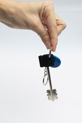 Home keys on white background