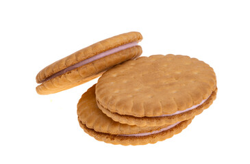 sandwich cookies isolated