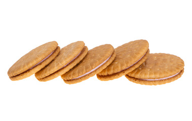 sandwich cookies isolated