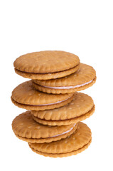 sandwich cookies isolated