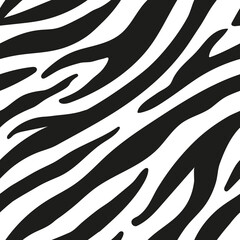 Seamless pattern with zebra stripes