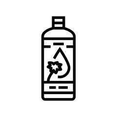 skin palm oil line icon vector. skin palm oil sign. isolated contour symbol black illustration