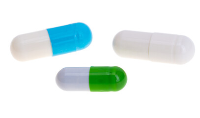 medical capsules isolated