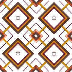 Beautiful Ethnic Ogee ikat Aztec fabric vector seamless pattern.