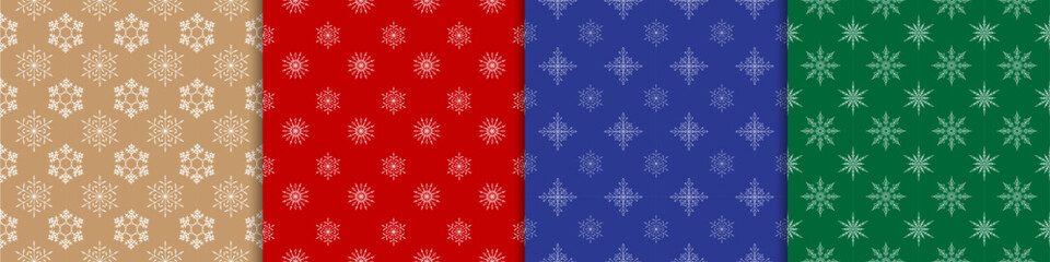 snowflakes seamless pattern 