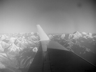 ネパール　フィルム写真　飛行機