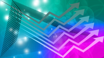 Abstract arrow and grid design background image.