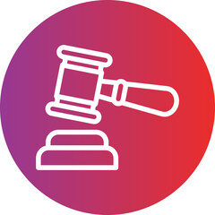 Gavel Icon Style