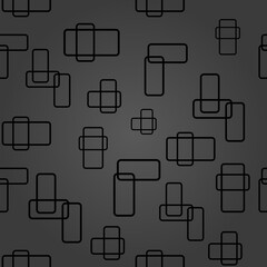 Seamless background for your designs. Modern dark ornament. Geometric abstract dark pattern