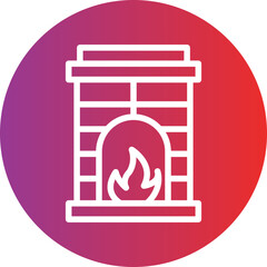 Fireplace Icon Style