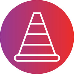 Traffic Cone Icon Style