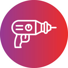 Drill Machine Icon Style