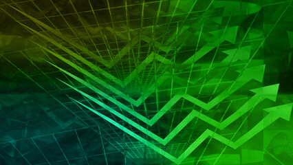 Abstract arrow and grid design background image.