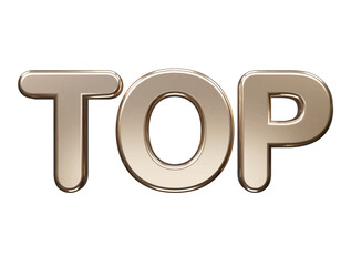 Top text effect 3d rendering vector