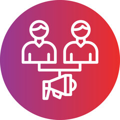 Public Relations Icon Style