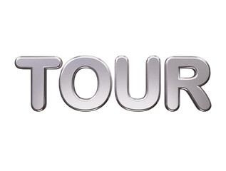 Tour text effect vector illustration 