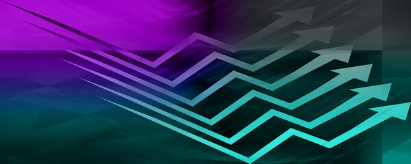 Fototapeta premium Abstract arrow and grid design background image.