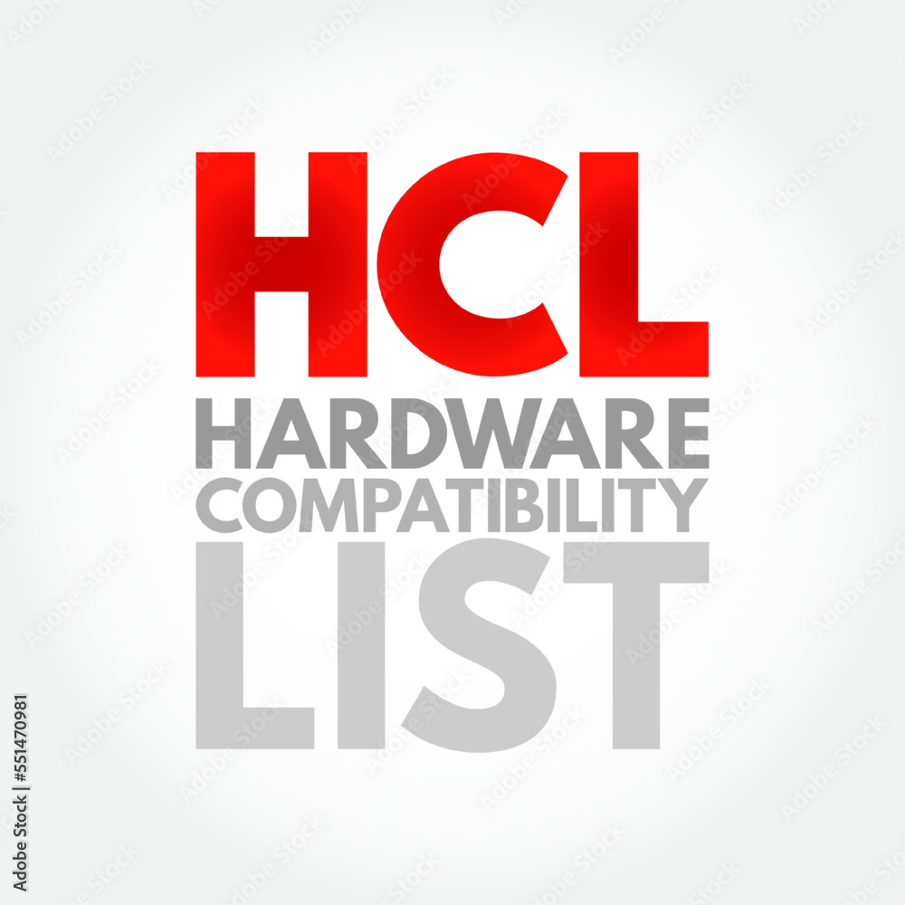 Poster hcl - hardware compatibility list is a database of hardware models and their compatibility with a ce
