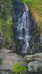 Silvermine Waterfall in Mui Wo , Lantau Island , Hong Kong