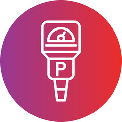 Parking Meter Icon Style