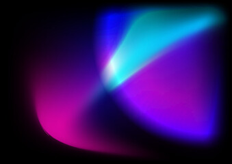 Abstract blue pink purple gradient aurora shapes vector technology background for design brochure, website, flyer. Blurred shapes wallpaper for poster, certificate, presentation, landing page