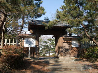 忍城　忍藩藩校進修館旧表門　埼玉県　行田市