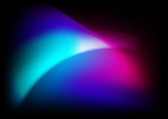 Abstract blue pink purple gradient aurora shapes vector technology background for design brochure, website, flyer. Blurred shapes wallpaper for poster, certificate, presentation, landing page