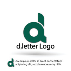 Fototapeta premium d Letter Logo