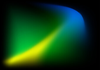 Abstract blurred background with green yellow orange gradient color and aurora texture for technology business and futuristic concept