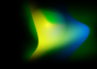 Abstract blurred background with green yellow orange gradient color and aurora texture for technology business and futuristic concept