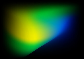 Abstract blurred background with green yellow orange gradient color and aurora texture for technology business and futuristic concept